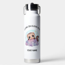Personalisierte süße Frettchen-Wasserflasche