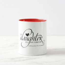 Personalisierte süße Geschenke für Tochter Tasse