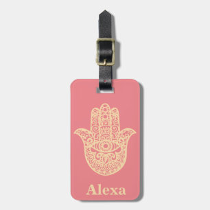 Personalisierte Süße Glückshand Hamsa Hand Gepäckanhänger