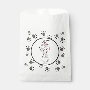 Personalisierte süße Hundeakrobaten-Geburtstagsfei Geschenktütchen
