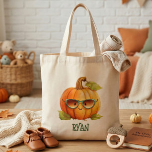 Personalisierte süße Kürbis-Herbst-Tragetasche Tragetasche