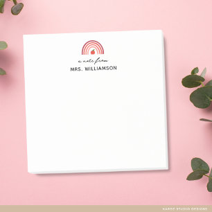Personalisierte Süße Nachricht Von Lehrer Name Pos Post-it Klebezettel