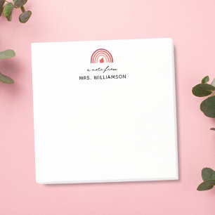 Personalisierte Süße Nachricht Von Lehrer Name Pos Post-it Klebezettel