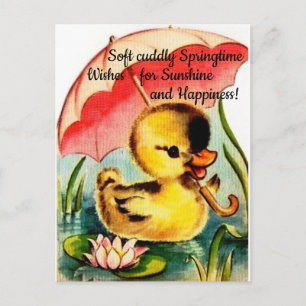 Personalisierte süße schicke Frühlings-Postkarte Postkarte