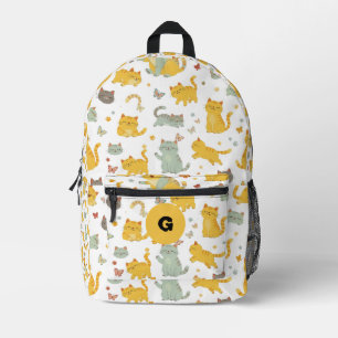 Personalisierte süße Wasserfarbe-Katzen & Schmette Bedruckter Rucksack