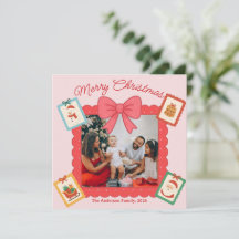Personalisierte süße Weihnachtsfotocollage