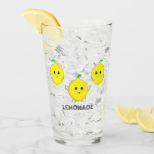 Personalisierte süße Zitronen Glas