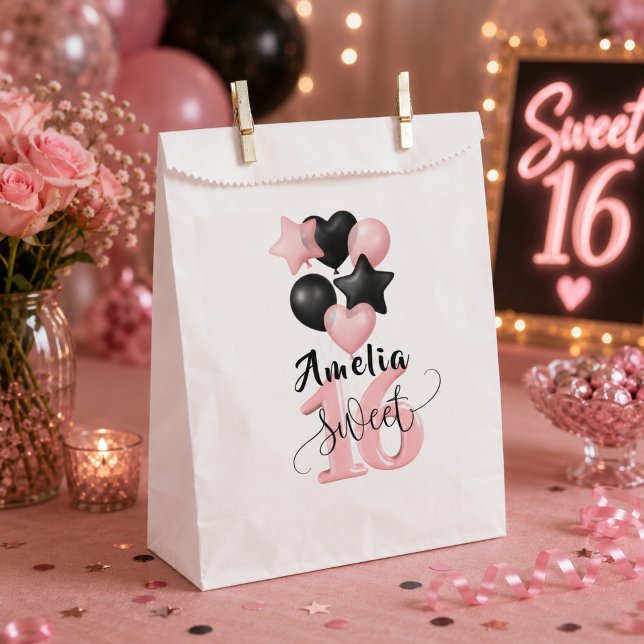 Personalisierte Sweet 16 Geburtstags-Geschenktüte Geschenktütchen (Von Creator hochgeladen)