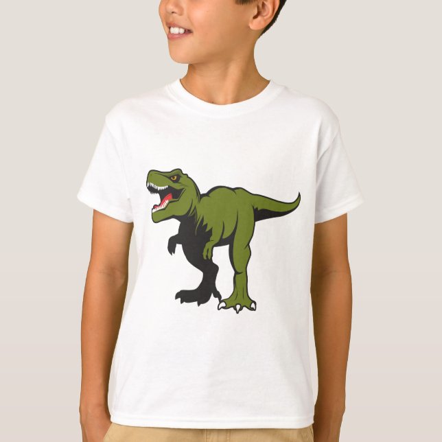 Personalisierte T-Rex-Punkte T-Shirt (Vorderseite)