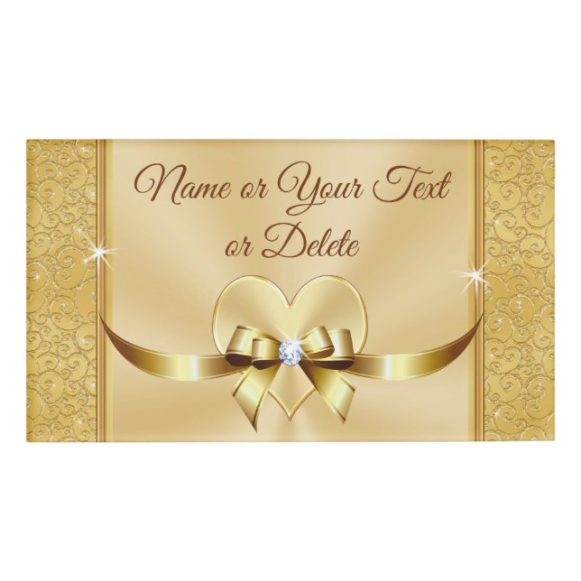 Personalisierte Tags zum 50. Geburtstag Namenschild (Vorderseite)