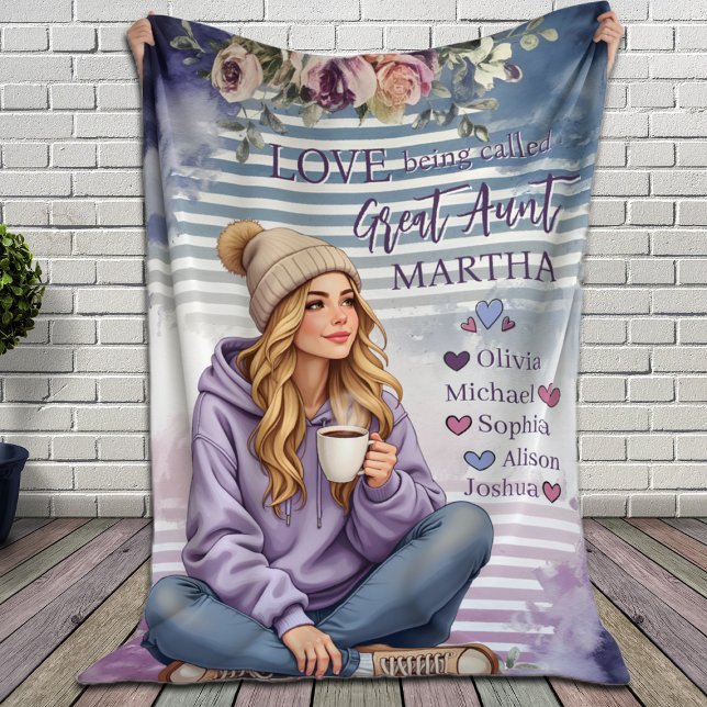 Personalisierte Tante Blanket, Weihnachtsgeschenk  Fleecedecke (Von Creator hochgeladen)