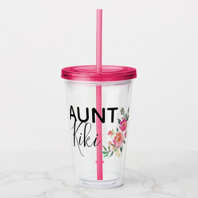 Personalisierte Tante Cup Acryltrinkbecher (Vorderseite)