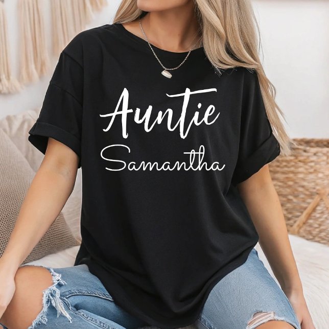 Personalisierte Tante Name Weihnachtsgeschenk für  T-Shirt (Von Creator hochgeladen)