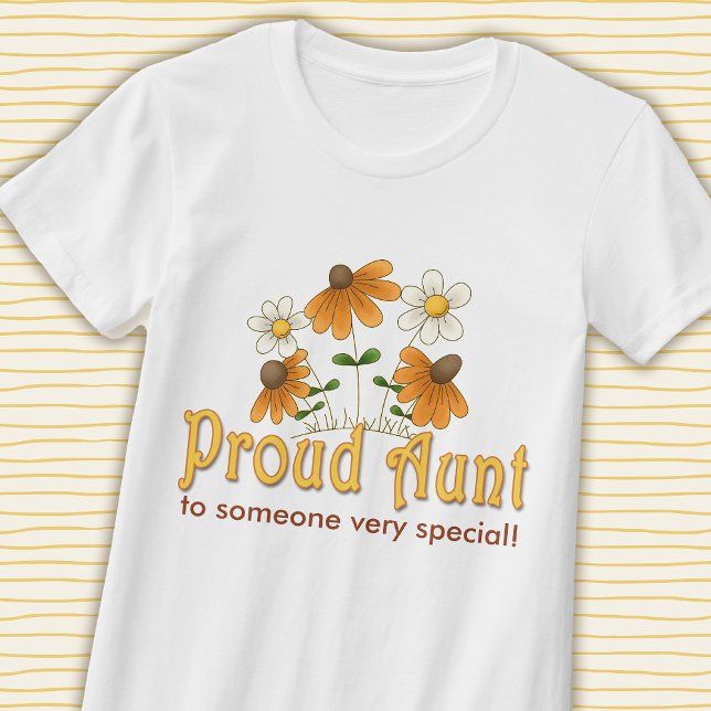 Personalisierte Tante Orange Blume T-Shirt (Von Creator hochgeladen)