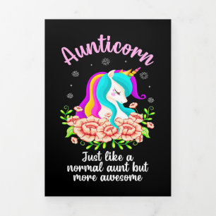 Personalisierte Tante   Tante Mütter Tagesgeschenk Dreifach Gefaltete Ankündigung