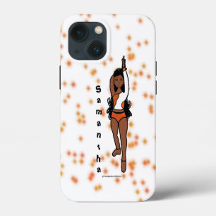 Personalisierte Tänzer iPhone iPad-Hülle Orange Fu 13 Mini Hülle