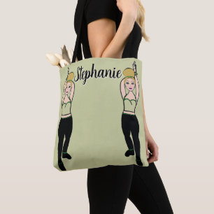 Personalisierte Tänzer-Tasche (Mint)