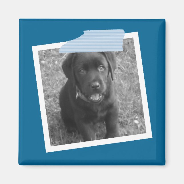 Personalisierte Tape- und Foto-Rahmengestaltung Magnet (Vorne)