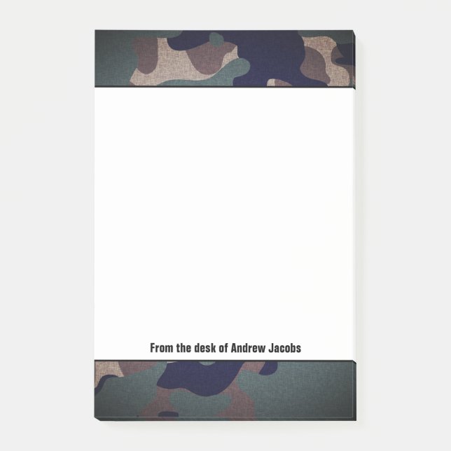 Personalisierte Tarnung Post-it Klebezettel (Vorderseite)