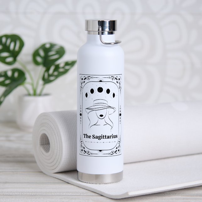 Personalisierte Tarot benutzerdefinierte Sternzeic Trinkflasche (Yoga (gedreht))