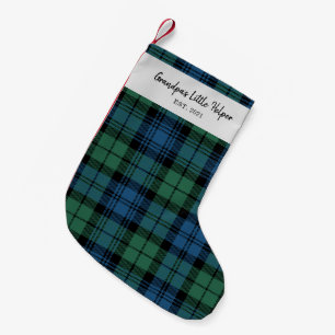 Personalisierte Tartan Clan Campbell Karierte Fami Kleiner Weihnachtsstrumpf