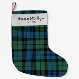 Personalisierte Tartan Clan Campbell Karierte Fami Kleiner Weihnachtsstrumpf