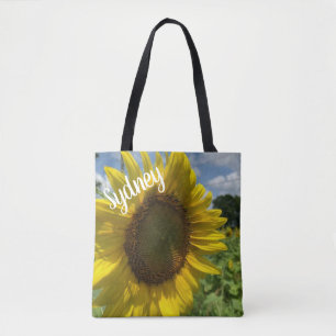 Personalisierte Tasche für Sonnenblumen