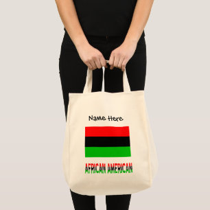 Personalisierte Tasche mit der Flagge der afroamer