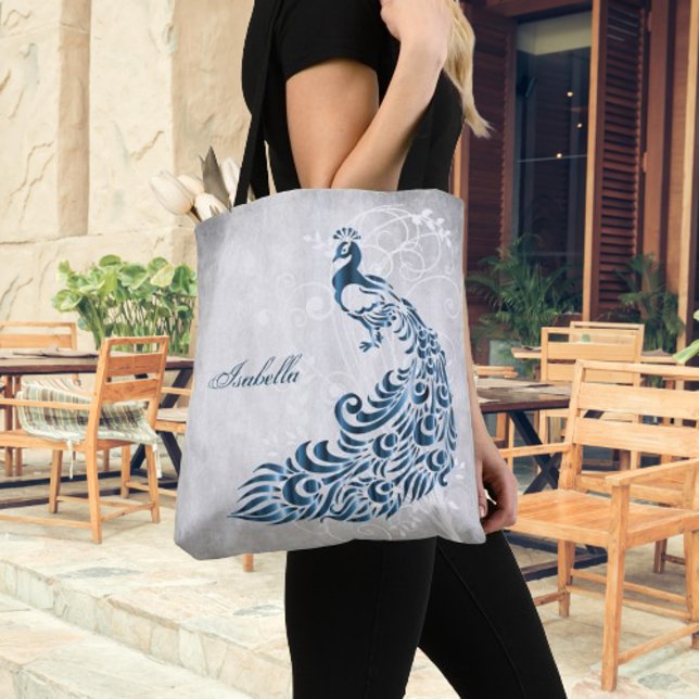 Personalisierte Tasche von Blue Peacock (Blue Peacock Personalized Tote Bag)