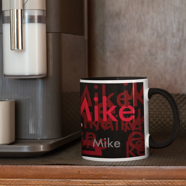 personalisierte tasse (modern pattern design)