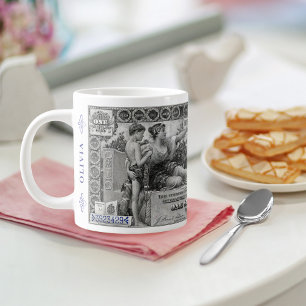 Personalisierte Tasse – 1896er schwarze Dollarnote