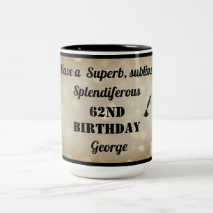 Personalisierte Tasse 62. Geburtstag