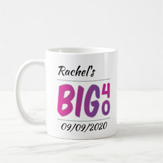 Personalisierte Tasse "Big 40"