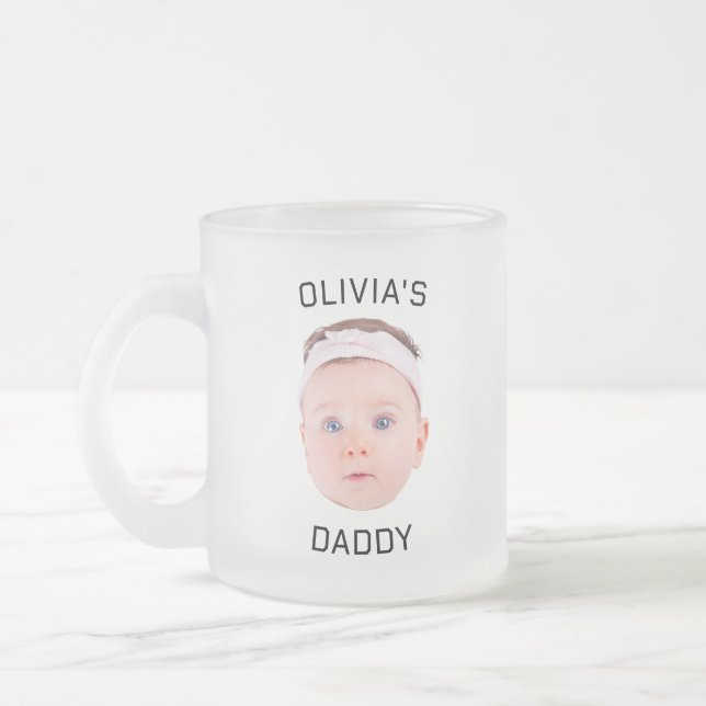 Personalisierte Tasse, Custom Baby Tasse, Vater Ge Mattglastasse (Links)