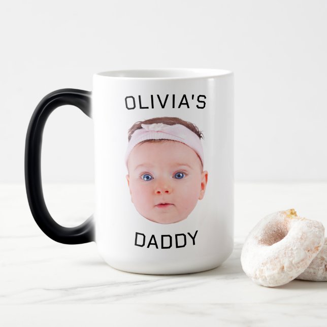 Personalisierte Tasse, Custom Baby Tasse, Vater Ge Verwandlungstasse (Mit Donut)