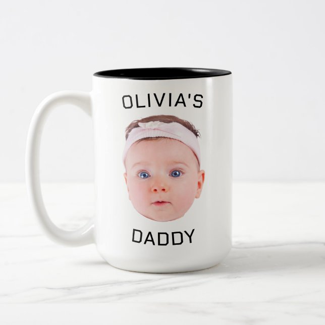 Personalisierte Tasse, Custom Baby Tasse, Vater Ge Zweifarbige Tasse (Links)