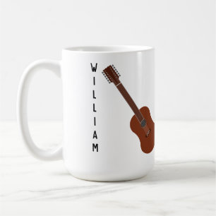 Personalisierte Tasse der Akustikgitarre-12-String