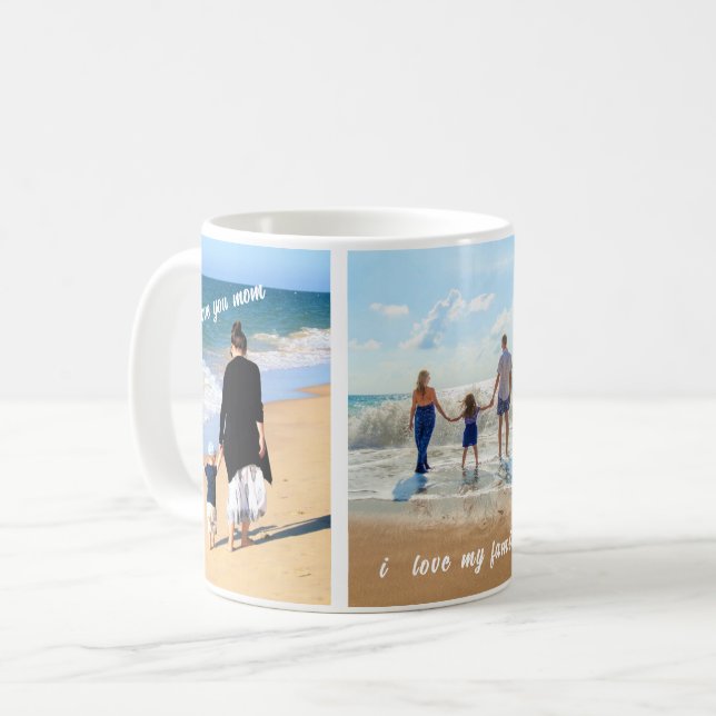Personalisierte Tasse der FotoCollage (Vorderseite Links)