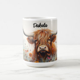 Personalisierte Tasse der Kühe