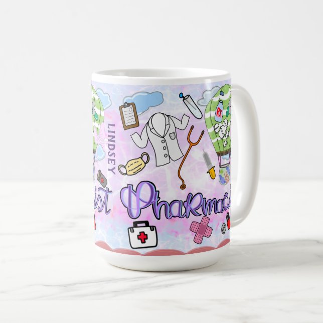 Personalisierte Tasse des Apothekers (VorderseiteRechts)