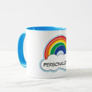 Personalisierte Tasse des REGENBOGENS