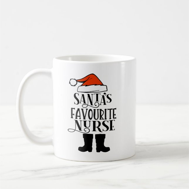 Personalisierte Tasse des Weihnachtsmeisters (Links)