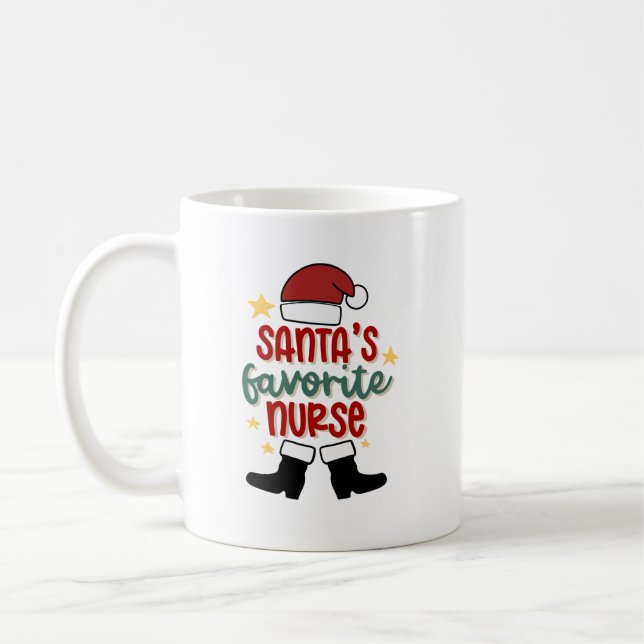 Personalisierte Tasse des Weihnachtsmeisters (Links)
