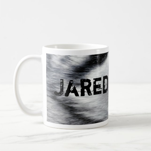 Personalisierte Tasse des Wolfgesichtes (Links)