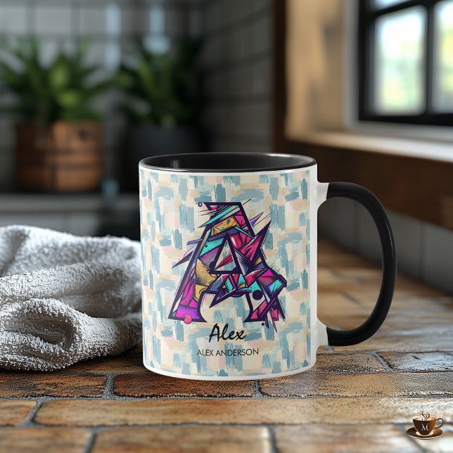Personalisierte Tasse für Abstrakte geometrische M (Von Creator hochgeladen)