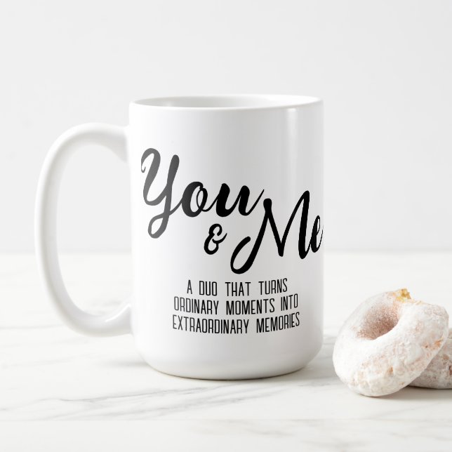 Personalisierte Tasse für Sie und mich (Mit Donut)