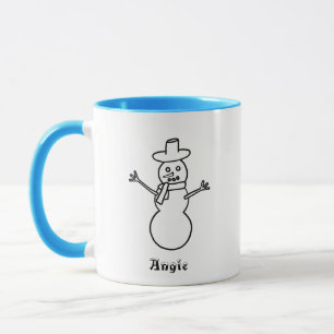 Personalisierte Tasse für Snowboarder