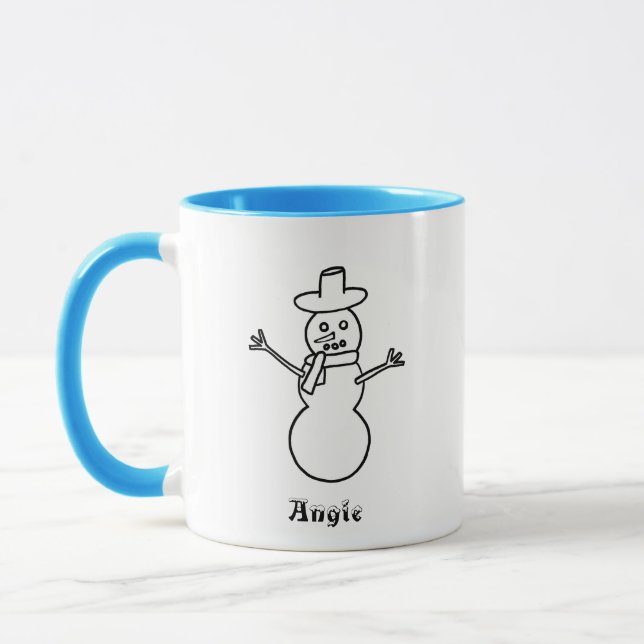 Personalisierte Tasse für Snowboarder (Links)