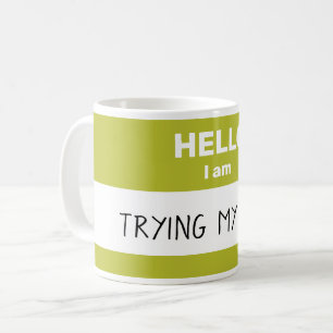 Personalisierte Tasse "Hello I Am"