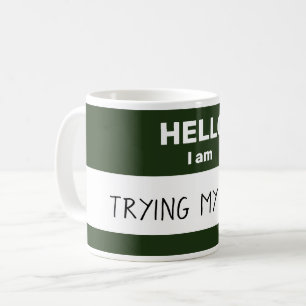 Personalisierte Tasse "Hello I Am"